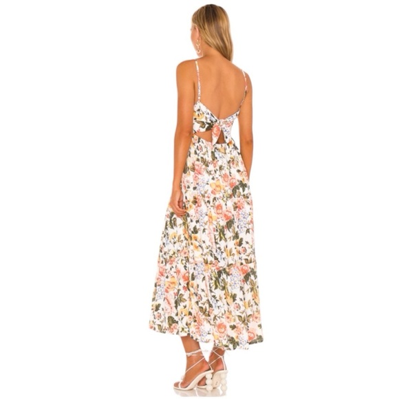 Faithful The Brand Corvina Midi Dress Teatro Floral Print NEW - Picture 3 of 11